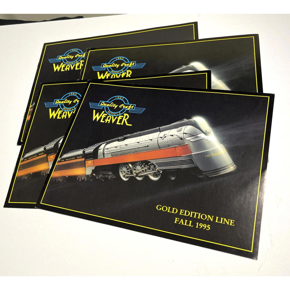 Weaver Train Models Gold Edition FALL 1995 Sales Flyer  - Lot of 4